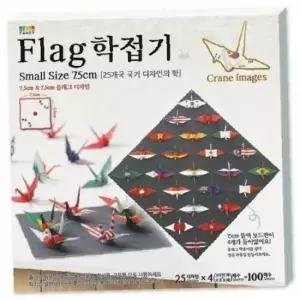 플래그학접기 (7.5cm/25디자인 100매/칼라팬시)