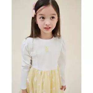 빈폴 키즈 러블리 빙키 걸즈 프릴 샤 원피스 아이보리 BI5271G020 G 4805670