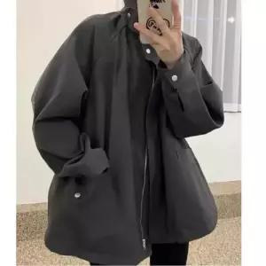 엘럽 여친 가을 빈티지 포켓 코트 차이나 긴팔 빅 트렌치 망토 원템3