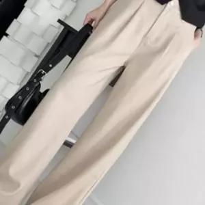 여성 2컬러 심플 디자인 세미 면바지