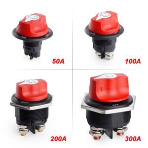 배터리차단기 12V 50A 100A 200A 300A 오토바이 스위치 트럭 보트 차단 절연체 차량용 키트 배터리 단로기