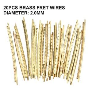 클래식 어쿠스틱 기타용 황동 프렛 와이어, 골드 루티어 액세서리, 2.0mm, 19 개, 20