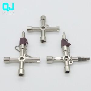 다기능 6 in 1 범용 크로스 키 기차 전기 엘리베이터 상자 삼각형 아연 합금 소재