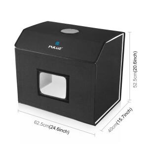 사진 소프트 박스 LED 라이트 디밍 접이식 휴대용 스튜디오 촬영 텐트 키트, 6 가지 색상 배경, 60x40cm