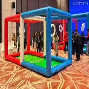 에어  부스 체험 연습 교육 게임 입문 대회 골대 6x3x3m 풍선 경기장
