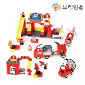 남자 소방 소방차 교육용 블록 아이 장난감 블록세트 대형블록