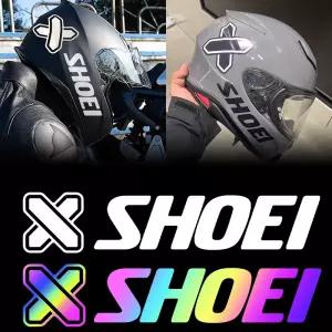 X Spirit III Fourteen Neotec II 데칼용 SHOEI 로고 반사 비닐 오토바이 헬멧 스티커용 4PC
