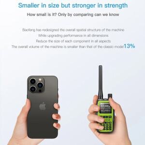 바오펑 UV 5R 미니 무전기 5W 출력 블루투스 제어 NOAA 날씨 경보 타입-C 고속 충전 IP55 야외용 라디오