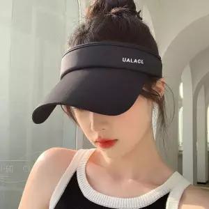 골프 테니스 자외선 차단 모자 커버 밴딩 화이트 아이스 원단 여름 스트랩 심플 블랙 조절