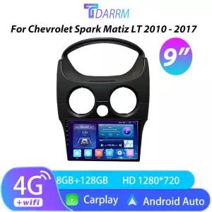 Chevrolet Spark Matiz LT 200207 용 9 안 차량용 멀티미디어 라디오 비디오 플레이어 GPS CarPlay Auto 4G