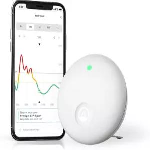 에어싱스 322 웨이브 인핸스 CO2 VOC 습도 온도 압력 및 소음 조도 센서를 위한 실내 공기질 모니터 침실의