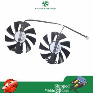 파워컬러 RX 580 레드 드래곤 그래픽 카드 선풍기, 8GB PLA09215B12H, DC12V 0.55A, 4 핀, 87mm