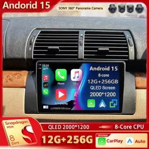 BMW 5 E39 9962003 E53 X5 M5 2K QLED 안 카 라디오 멀티미디어 비디오 플레이어 GPS AI 음성 CarPlay 유닛