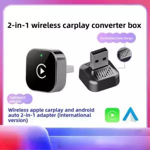 2in 무선 CarPlay 어댑터 안 오토 AI 스마트 박스 자동차 시스템 (바겐 토요타 닛산 혼다 포드 벤츠용)