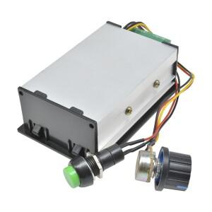 PWM 모터 속도 컨트롤러 LED 디지털 디스플레이, 전위차계 스위치 포함, 0-100% 조절식 전압 조정기, 30A