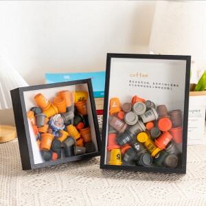 견본에 대 한 중공 3cm 3D 그림 프레임 말린 된 꽃 공예 껍질 디스플레이 수 제 DIY 세공 사진 홈 장식