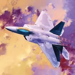 [보리보리/베스트키즈]아카데미과학 1/72 F-22A 랩터 전투기 프라모델 12423