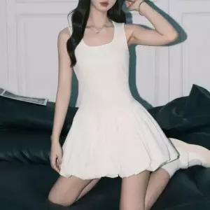 |CCO5B55|여성 민소매 플레어 미니 드레스