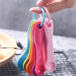 플라스틱 계량 스푼 계량 스푼 고리형 베이킹용 5종 주방용 요리용