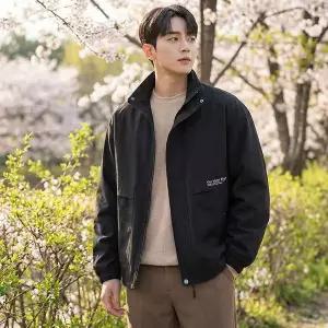 봄 하프집업 남성점퍼 야상 블루종 간절기 점퍼