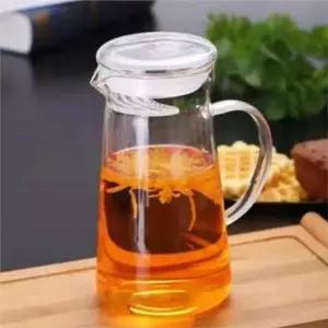 [셀러에이드]홈카페 유리 차 포트 800ml 거름망 내열 유리 포트 주전자 내열티포트