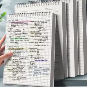 b5 스프링 노트 b5 모눈 노트 플라스틱 투명 상철 그리드 필기