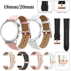 18/20mm 가죽 스마트 워치 스트랩 손목밴드 가민 베뉴 4 41mm 3S 2S 비보액티브 5 /3 포러너 265S 팔찌 시