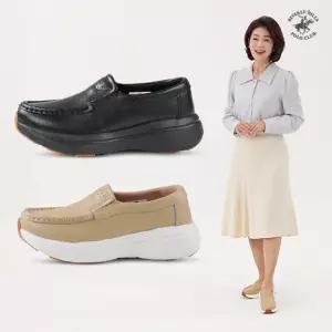 비버리힐즈폴로클럽 소가죽 컴포트화 편한 슬립온 여성