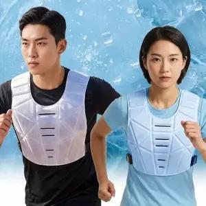 남성 여성 얼음 아이스 프로 쿨링 여름 스포츠 냉감 패드 조끼