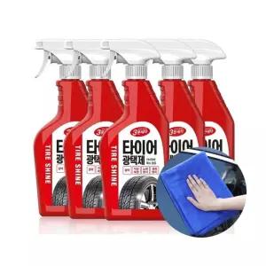 카렉스 3분세차 타이어광택제 5개 고급타월