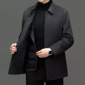 남성 패딩 내피 탈부착 울 코트 캐주얼 터틀넥 E43Z1O 득템2