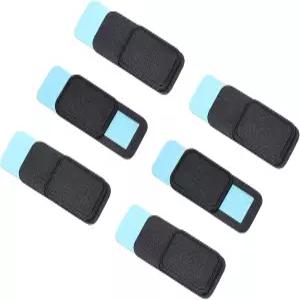 넥사렐 6Pcs 컴퓨터 카메라 커버 슬라이드 0.039인치 두께 검은색 다양한 태블릿/데스크탑/스마트폰/PC