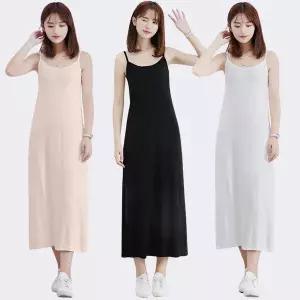 [로즈엘리]3컬러 롱 긴기장 끈나시 홈웨어 원피스 2장 2026