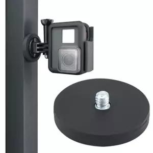무타공 자석 1/4 나사 마운트 43mm LED 라이트 카메라