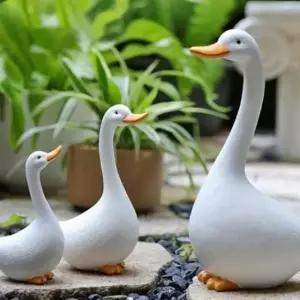 테라스오리소품 마당 오리 조형물 야외 정원오 리장식 테라스 데크
