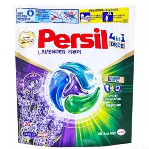 퍼실 4in1 라벤더 26개입 DISC 세제 세탁 섬유유연제 빨래