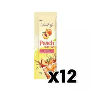 꽃샘 스위트페이지 복숭아아이스티 시럽 1포 50g x 12개