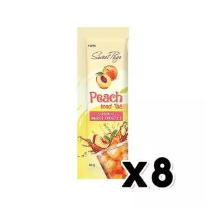 꽃샘 스위트페이지 복숭아아이스티 시럽 1포 50g x 8개