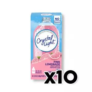 크리스탈라이트 핑크레몬에이드 10개입 저칼로리아이스티 36.8g x 10개
