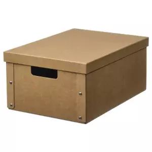 [롯데백화점]이케아 이케아 GARDESGARD 예르데스고르드 수납상자+뚜껑 중형 25x35x16