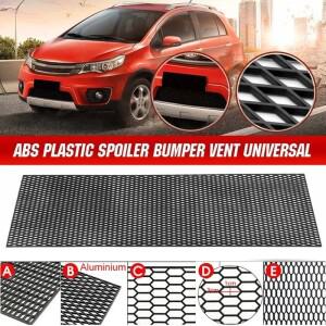 자동차 앞 범퍼 에어 벤트 메쉬 그릴 시트 유니버설 블랙 벌집 ABS 플라스틱 튜닝 레이싱 40x120cm