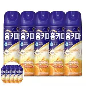 모기스프레이 홈키파 모기 스프레이 수성에어졸 오렌지향 500ml 5개