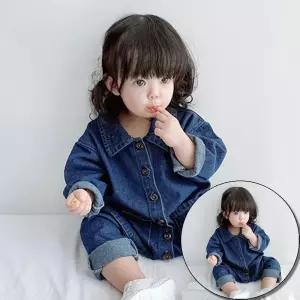 신생아바디슈트 데님 올인원 아동 우주복 204090