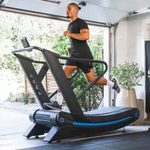 Firstfit 홈/용 상업용 6단계 조절 가능한 저항 및 LCD 디스플레이 러너 비전동식 수동 곡선형 러닝머신