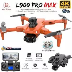 핫 L900 프로 맥스 GPS 드론 4K 프로페셔널 HD 듀얼 카메라 5G 와이파이 360 ° 장애물 회피 브러시리스