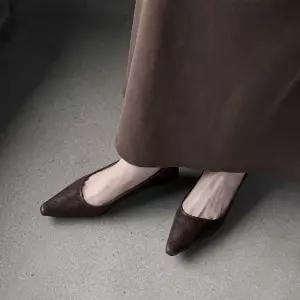 알마센 여사친 가을 굽 펌프스 플랫 양가죽 작업화 슈즈 스틸레토 고양이 ADOR3