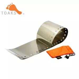 TOAKS 티타늄 윈드 스크린 WSC0 초경량 스토브 캠핑 닉 액세서리 용 방풍