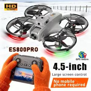 신형 ES800PRO 드론 4K HD 항공 촬영 FPV 브러시리스 모터 광학 흐름 듀얼 카메라 장애물 회피 스크린