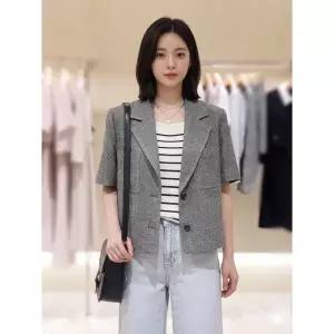 [롯데백화점]SOUP 베이직  반팔 크롭자켓  SC5JK321