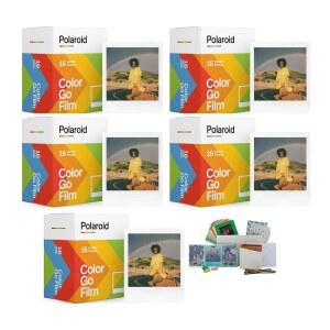 POLAROID GO 컬러 상자 품목 5팩 6개 보관 포함 번들 필름